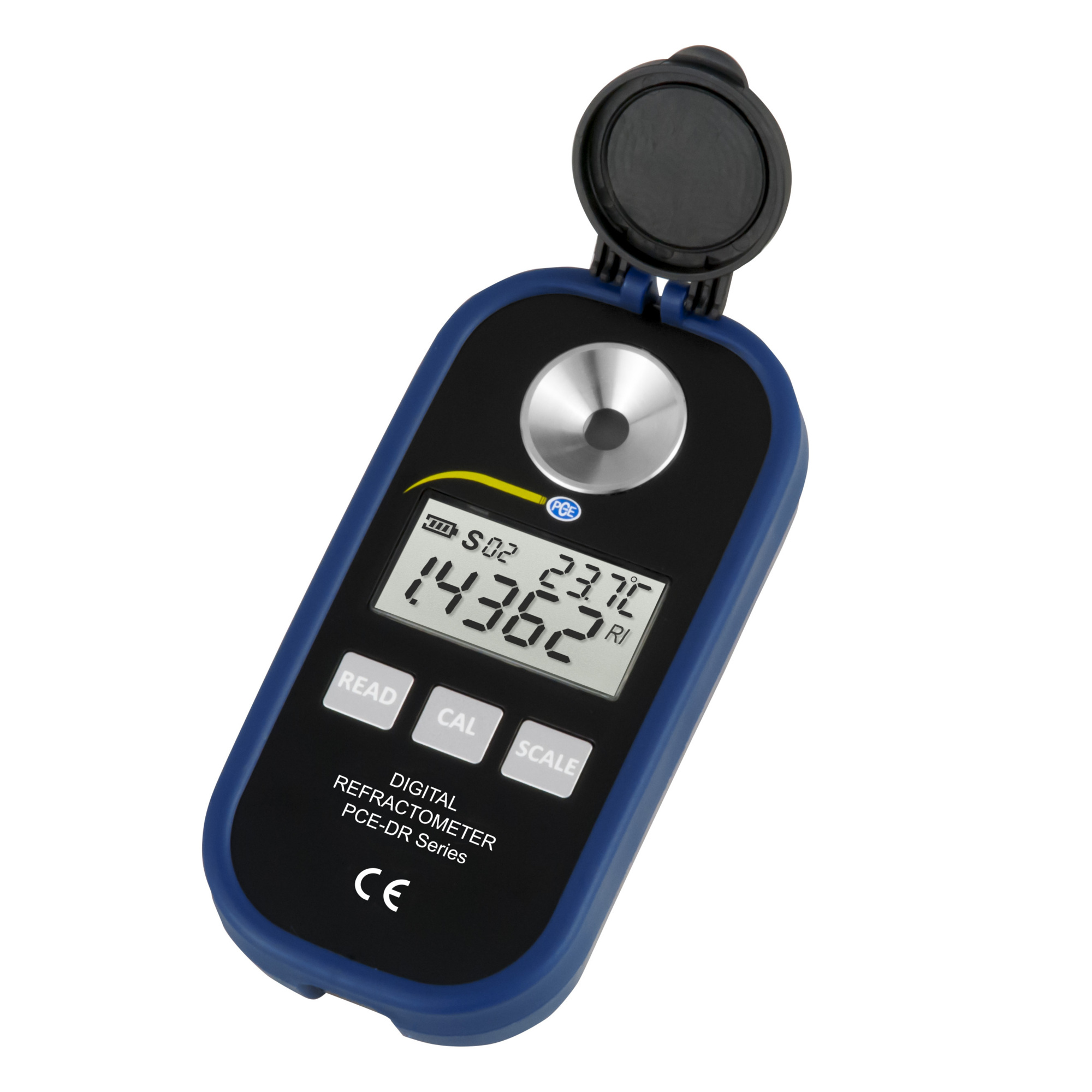 PCE Digital Brix Refractometer — Handheld, 0–90% Brix, Model# PCE-DRB 1
